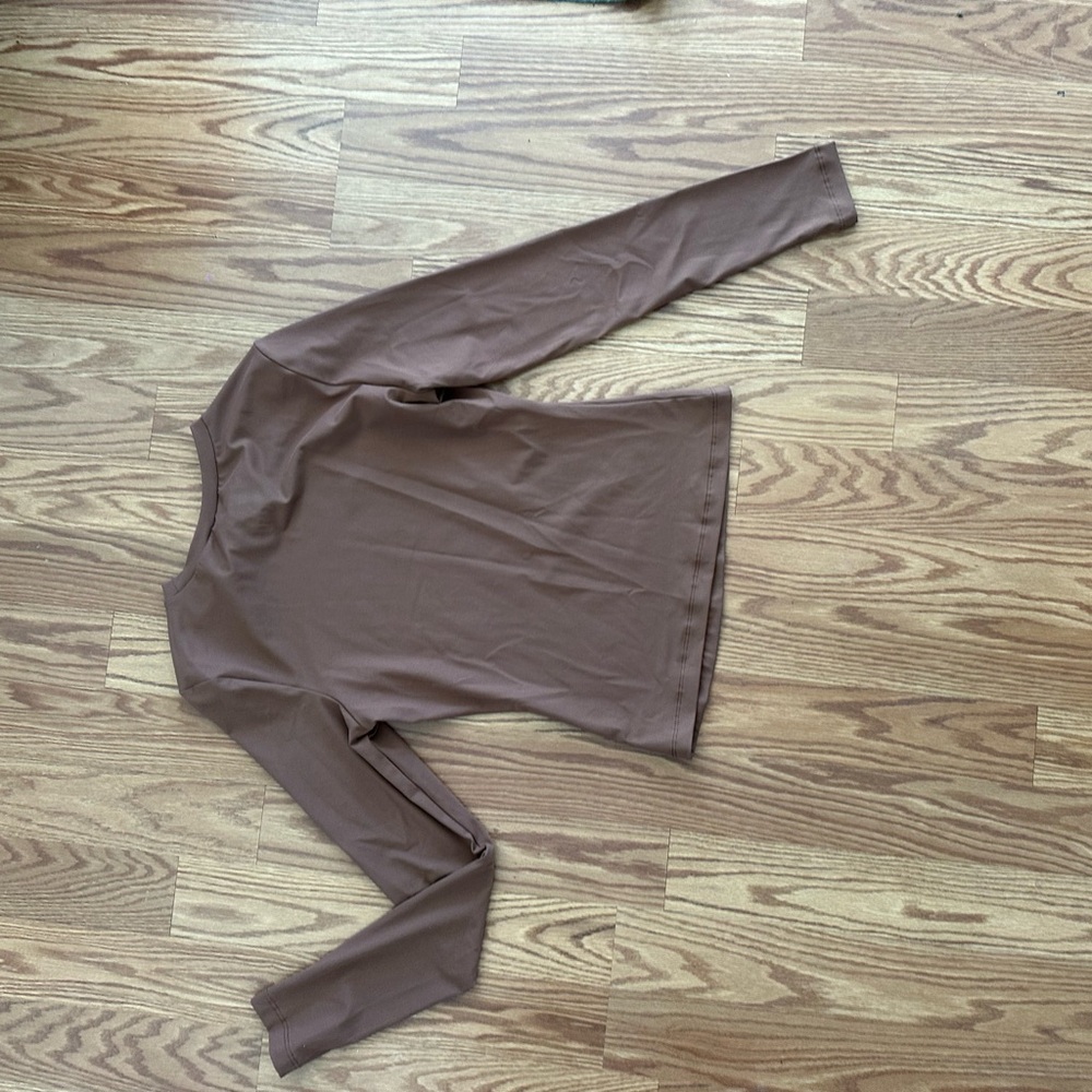 Butter Soft Long Sleeve Brown Top